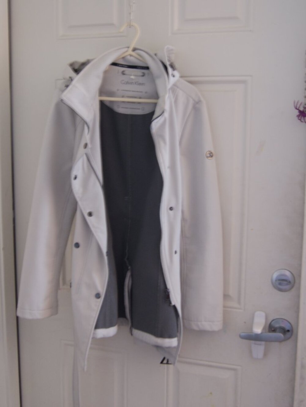 Calvin Klein Off-White Trench Coat
